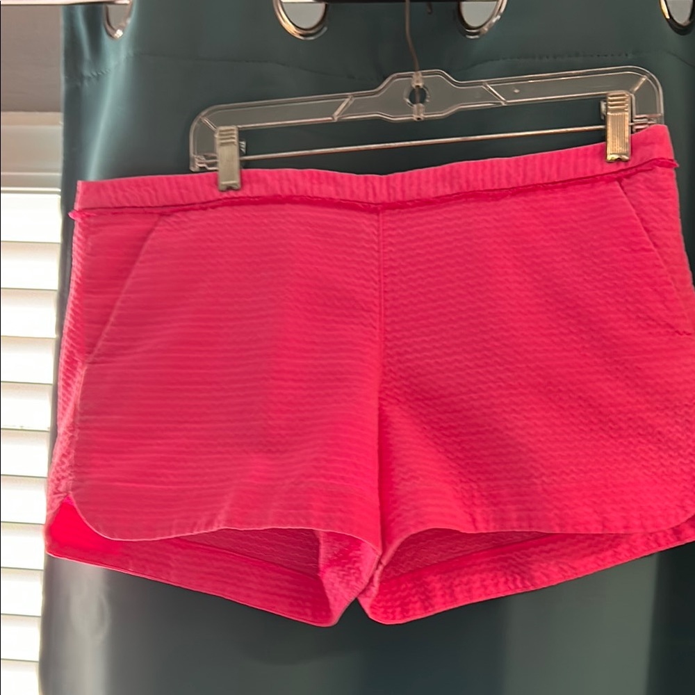 Lilly Pulitzer Pink Shorts with Textured Fabric